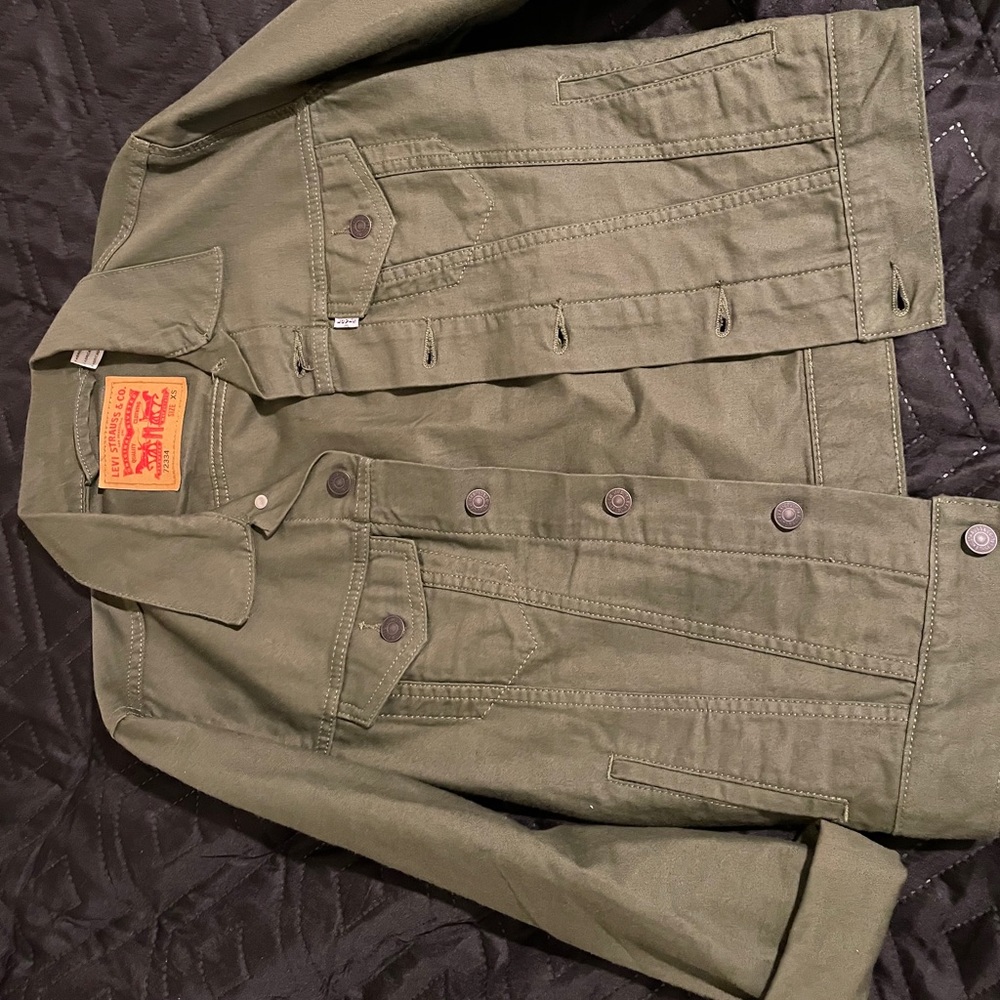 Levi’s Men’s Jacket, Olive Green (Colusa Trucker)